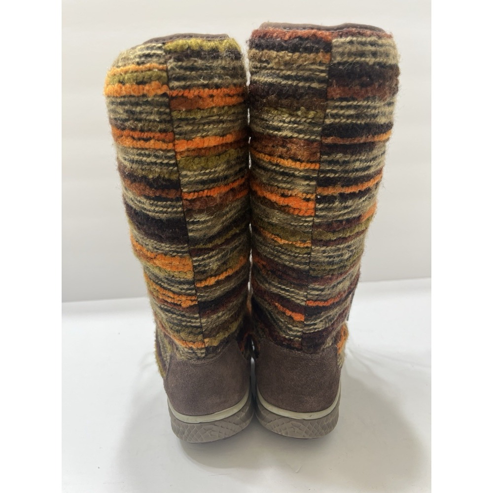 Merrell Women's Pechora Sky Boots Expressive Orange Faux Fur Lining Lace-Up 9 - Picture 3 of 13
